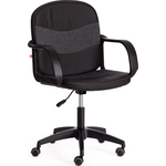 Компьютерное кресло TetChair Кресло BAGGI PA кож/зам/ткань, черный/серый, 36-6/ 207