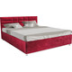 Кровать Mebel Ars Нью-Йорк 140 см (бархат красный STAR VELVET 3 DARK RED)