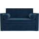 Выкатной диван Mebel Ars Санта №2 (темно-синий - Luna 034)