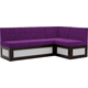 Кухонный диван Mebel Ars Нотис правый угол (фиолет) 207х82х132 см