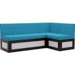 Кухонный диван Mebel Ars Нотис правый угол (синий) 207х82х132 см