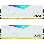 Память оперативная ADATA 16GB (2 x 8Gb) DDR4 UDIMM, XPG SPECTRIX D50, 3200MHz CL16-20-20, 1.35V, RGB + Белый Радиатор. AX4U32008G16A-DW50