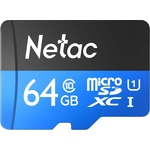Карта памяти NeTac MicroSD card P500 Standard 64GB, retail version card only