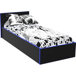 Кровать МДК Black 80х200 Синий (BL - КР9С)