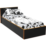 Кровать МДК Black 100х200 Оранж (BL - КР10О)