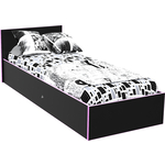 Кровать МДК Black 100х200 Розовый (BL - КР10Р)