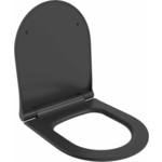 Сиденье для унитаза Ambassador Abner с микролифтом, матовое черное (102T20201S)