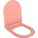 Сиденье для унитаза Ambassador Abner с микролифтом, матовое розовое (102T20901S)