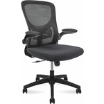 Офисное кресло NORDEN Flex A9(black) черный пластик / серая сидушка / серая спинка