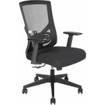 Офисное кресло NORDEN Гарда LB LA-035 black черный пластик / черная сетка / черная сидушка