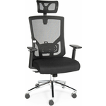 Офисное кресло NORDEN Гарда SL L-035S черный пластик / черная сетка / черная сидушка