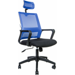 Офисное кресло NORDEN Бит 815A-AF01-T09 черный пластик / синяя сетка / черная ткань