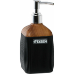 Дозатор жидкого мыла Fixsen Black Wood черный/дерево (FX-401-1)