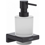 Дозатор для жидкого мыла Hansgrohe AddStoris 200 мл, матовый черный/матовое стекло (41745670)