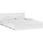 Двуспальная кровать Woodville Адайн 160х200 белое дерево / белое дерево