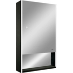 Зеркало-шкаф Reflection Box Black 50х80 подсветка, сенсор, черный (RF2419BL)