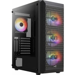 Корпус Aerocool MidiTower BEAM-G-BK-v2 black (4711099471744) (без блока питания)