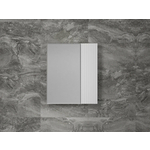 Зеркальный шкаф Style line Стокгольм 60х70 белый рифленый софт (ЛС-00002318)
