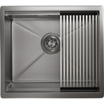 Кухонная мойка Granula KS-5045U с дозатором и ролл-матом, сталь сатин