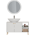 Мебель для ванной Dreja Luno 100х50 белый глянец