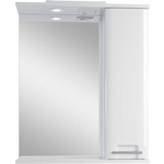 Зеркальный шкаф Sanstar Уника 60х75 с подсветкой, белый (370.1-2.4.1.)