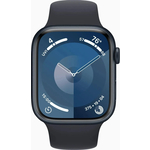 Смарт-часы Apple Watch Series 9 A2980 45мм OLED корп.темная ночь Sport Band рем.темная ночь разм.брасл.:140-190мм (MR993LL/A)