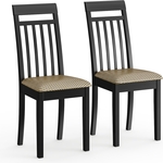 Два стула Мебель-24 Гольф-11 разборных, цвет венге, обивка ткань атина коричневая (1028319)