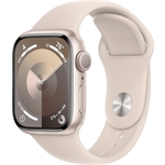 Смарт-часы Apple Watch Series 9 A2978 41мм OLED корп.серебристый Solo Loop рем.сияющая звезда разм.брасл.:130-180мм (MR9M3LL/A)