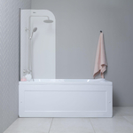 Акриловая ванна Aquanet West 160x70 с каркасом, панелью, слив-переливом и шторкой