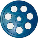 Диск олимпийский Евро-Классик 51 мм. 20 кг. синий с хватом "Ромашка"