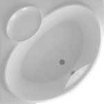 Акриловая ванна Aquatek Эпсилон 150х150 фронтальная панель, каркас, слив-перелив (EPS150-0000066)