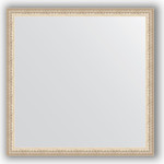 Зеркало в багетной раме Evoform Definite 71x71 см, мельхиор 41 мм (BY 1020)