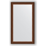 Зеркало в багетной раме поворотное Evoform Definite 66x116 см, орех 65 мм (BY 1089)