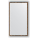 Зеркало в багетной раме поворотное Evoform Definite 68x128 см, витая бронза 26 мм (BY 1092)