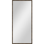 Зеркало в багетной раме поворотное Evoform Definite 68x148 см, витая бронза 26 мм (BY 1107)