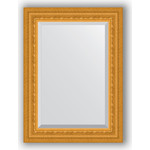 Зеркало с фацетом в багетной раме поворотное Evoform Exclusive 55x75 см, сусальное золото 80 мм (BY 1224)