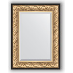 Зеркало с фацетом в багетной раме поворотное Evoform Exclusive 60x80 см, барокко золото 106 мм (BY 1231)