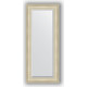 Зеркало с фацетом в багетной раме поворотное Evoform Exclusive 58x138 см, травленое серебро 95 мм (BY 1256)