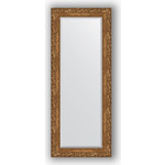 Зеркало с фацетом в багетной раме поворотное Evoform Exclusive 55x135 см, виньетка бронзовая 85 мм (BY 1260)