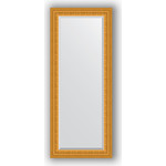 Зеркало с фацетом в багетной раме поворотное Evoform Exclusive 60x145 см, сусальное золото 80 мм (BY 1264)