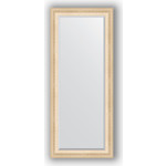 Зеркало с фацетом в багетной раме поворотное Evoform Exclusive 65x155 см, старый гипс 82 мм (BY 1282)