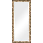Зеркало с фацетом в багетной раме поворотное Evoform Exclusive 76x166 см, фреска 84 мм (BY 1309)