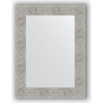 Зеркало в багетной раме поворотное Evoform Definite 60x80 см, волна хром 90 мм (BY 3057)