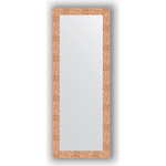 Зеркало в багетной раме поворотное Evoform Definite 56x146 см, соты медь 70 мм (BY 3114)