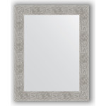 Зеркало в багетной раме поворотное Evoform Definite 70x90 см, волна хром 90 мм (BY 3185)