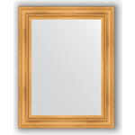 Зеркало в багетной раме поворотное Evoform Definite 72x92 см, травленое золото 99 мм (BY 3187)