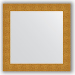 Зеркало в багетной раме Evoform Definite 80x80 см, чеканка золотая 90 мм (BY 3246)