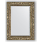 Зеркало с фацетом в багетной раме поворотное Evoform Exclusive 55x75 см, виньетка античная латунь 85 мм (BY 3385)
