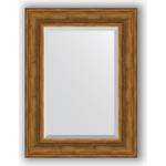 Зеркало с фацетом в багетной раме поворотное Evoform Exclusive 59x79 см, травленая бронза 99 мм (BY 3394)