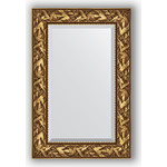 Зеркало с фацетом в багетной раме поворотное Evoform Exclusive 59x89 см, византия золото 99 мм (BY 3415)